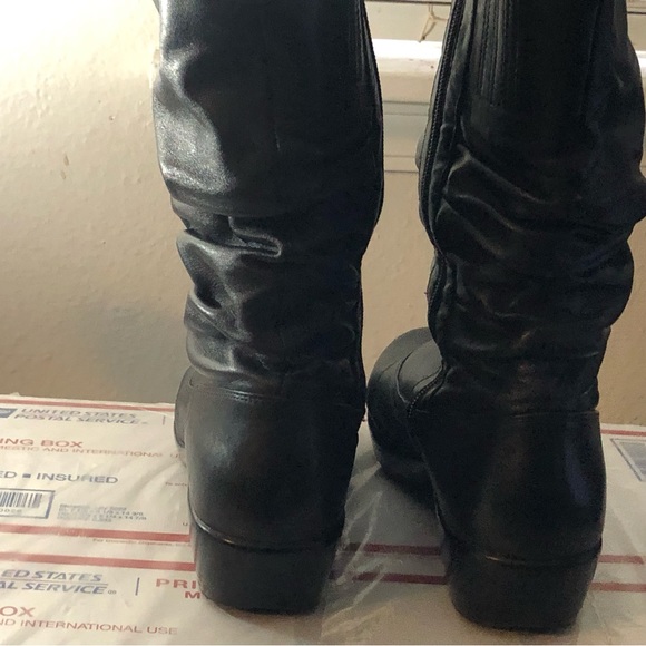 Dansko Women's Black Suede 2 1/2" Full Zip heel Boots size 8 USA 39 Euro - Picture 7 of 9